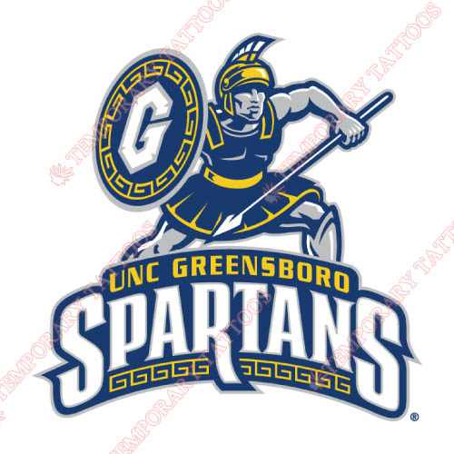 NC Greensboro Spartans Customize Temporary Tattoos Stickers NO.5359